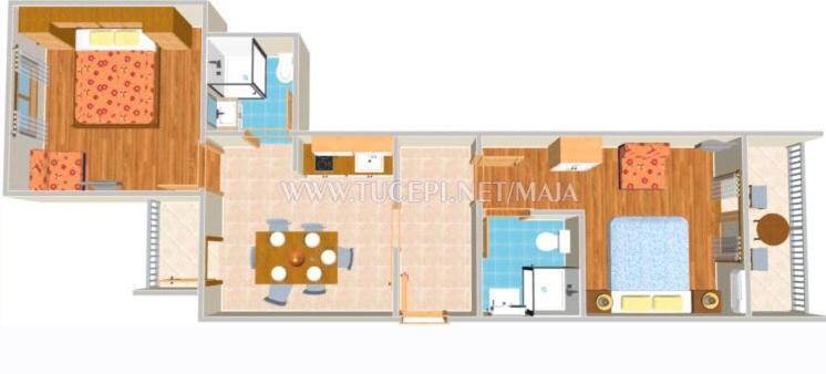 Apartments Maja Тучепи Екстер'єр фото